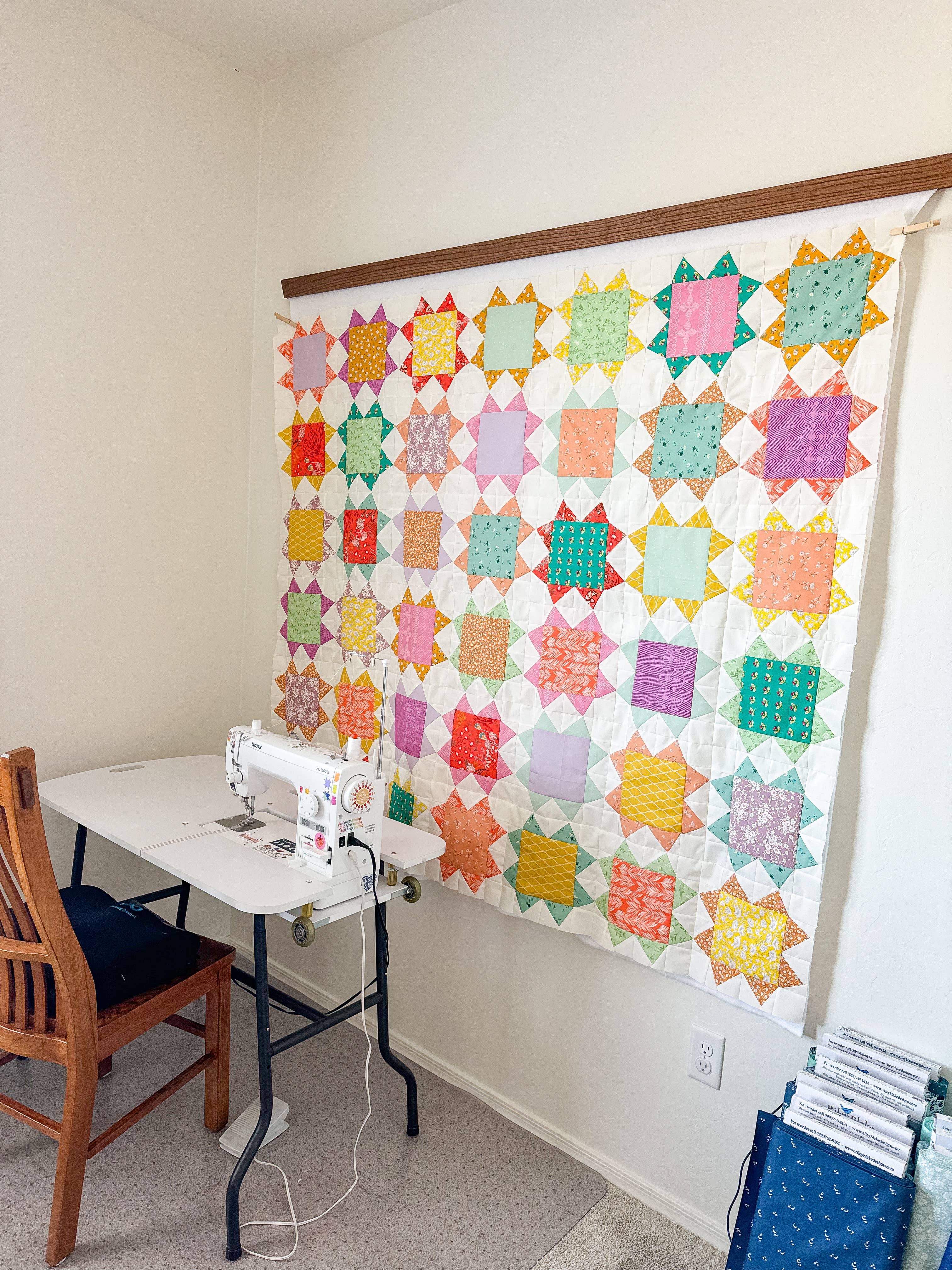 QuiltCakes - Wholesale Craft Sewing Kit - Bubble Stars Quilt Pattern Printed3