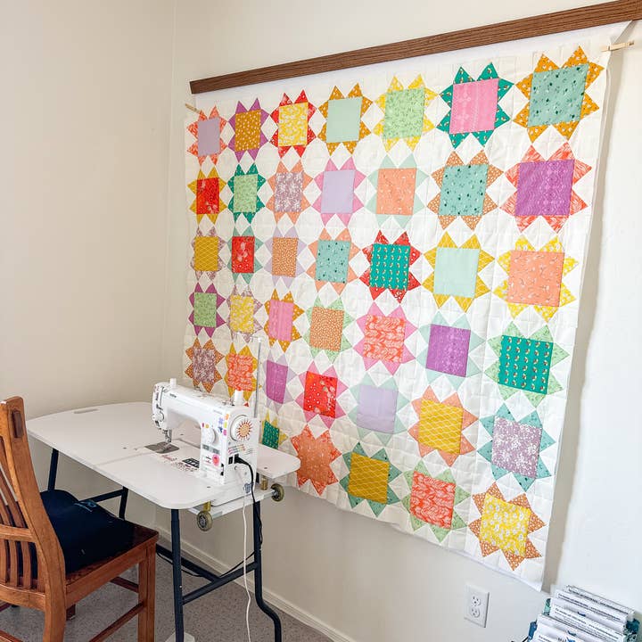 QuiltCakes - Wholesale Craft Sewing Kit - Bubble Stars Quilt Pattern Printed3