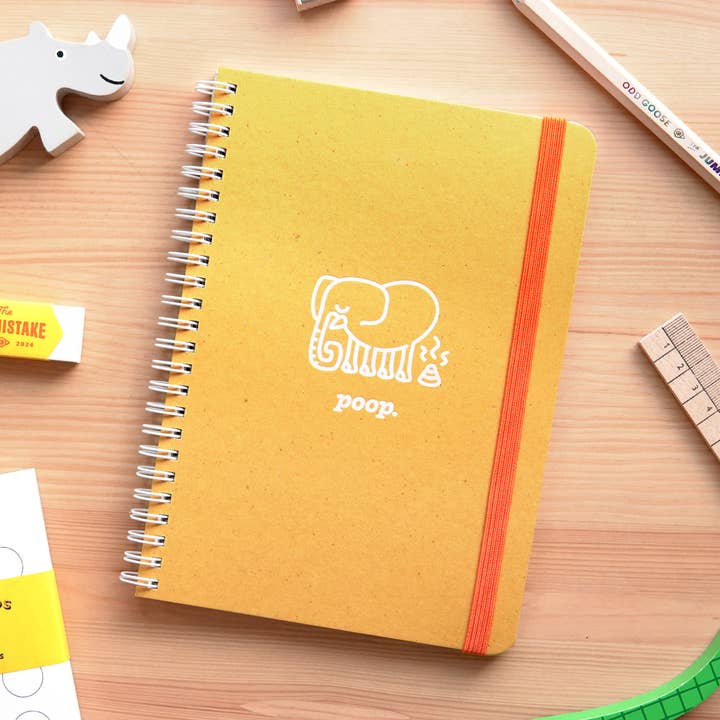 Odd Goose - Wholesale Notebook - Elephant Poop Foil Printed Notebook