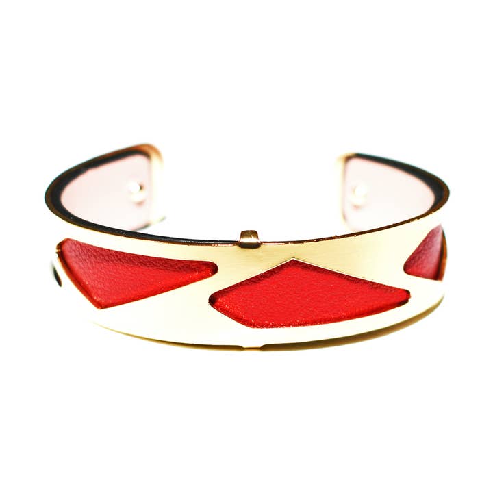 Half Inch Interchangeable Cuff - Wine Paris for wholesale by Laurent Scott Collection