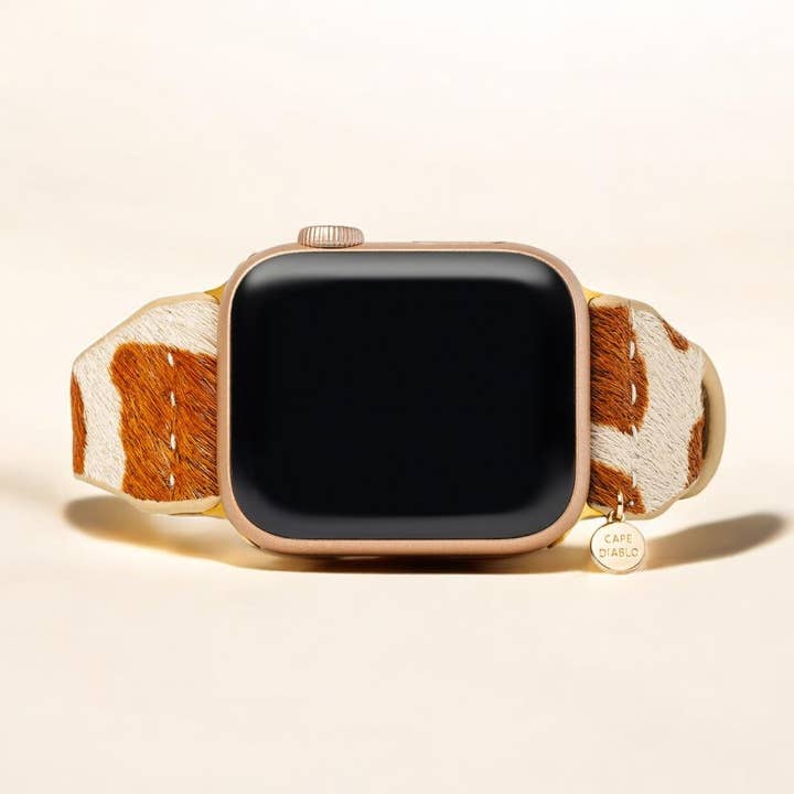 Savannah Sleek Leather Apple Watch Strap for wholesale by Cape Diablo
