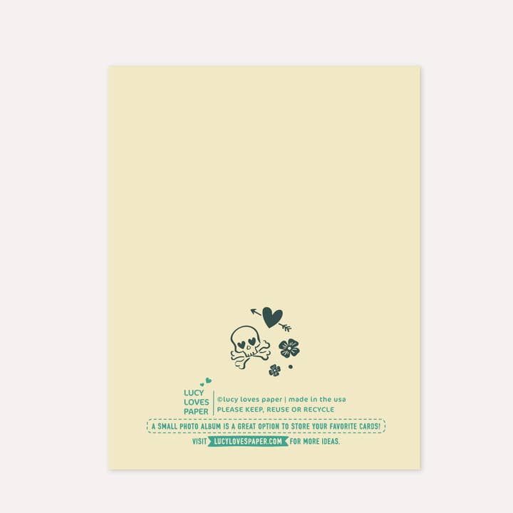 Lucy Loves Paper - Wholesale Sympathy Card - Life's Tough & So Are You | Vintage Tattooed Fighter Card1