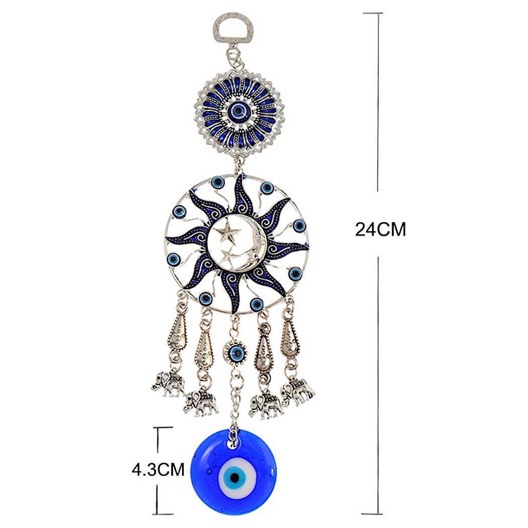 Atlas Fashion - Wholesale Wall Accent - Sun Evil Eye Amulet 0412