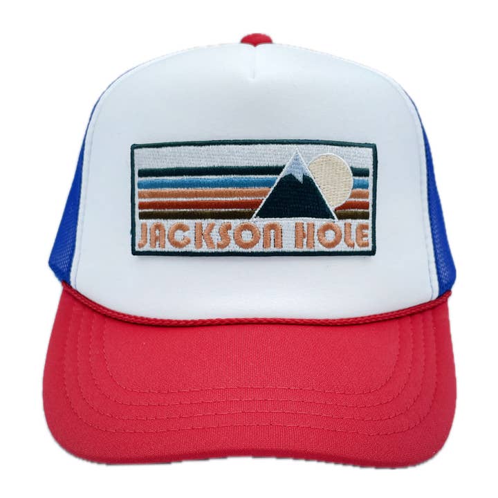 Kids Jackson Hole, Wyoming Trucker Hat for wholesale by Hey Mountains