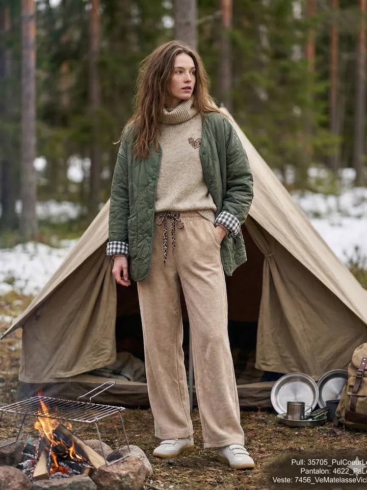 Quilted Gingham Jacket @7456_VeMatelasseVichy for wholesale by Mimi & Gogo