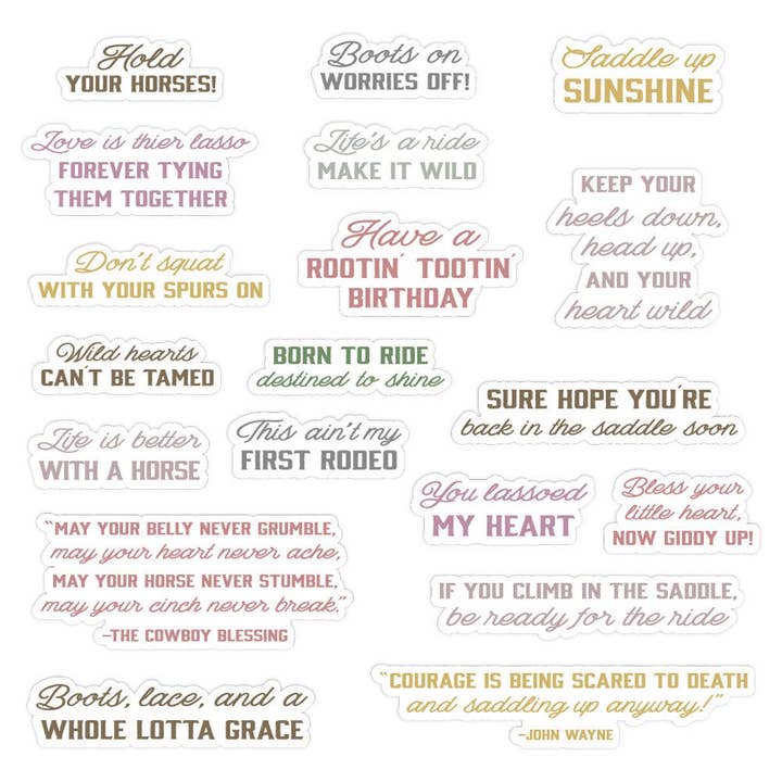 Saddle Up - 6x8 Photopolymer Stamp Set for wholesale by Honey Bee Stamps