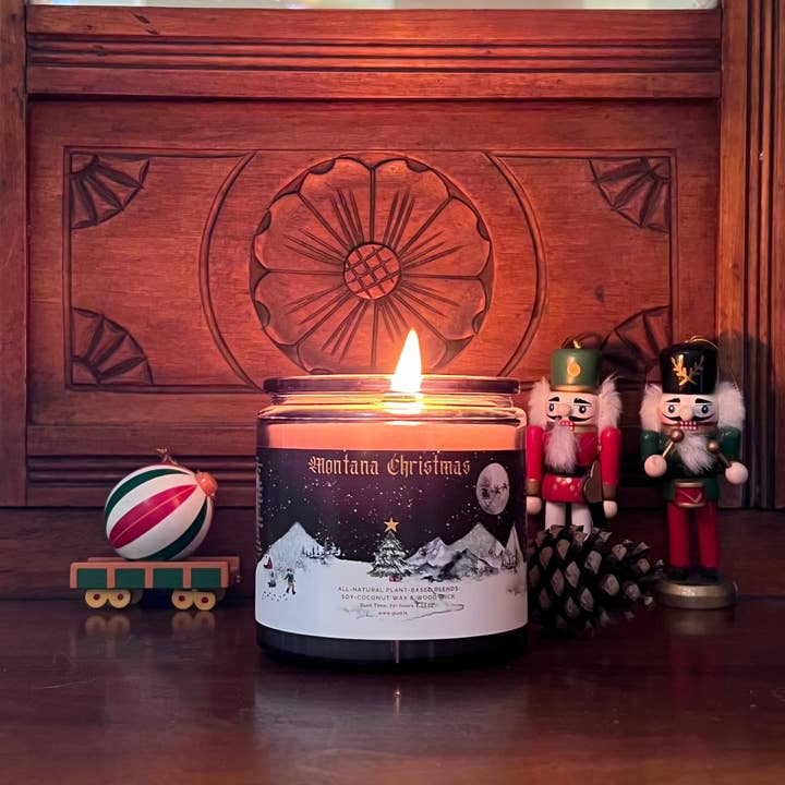 The Sacred Wild Candle Co - Wholesale Jar/Filled Candle - Montana Christmas Candle
