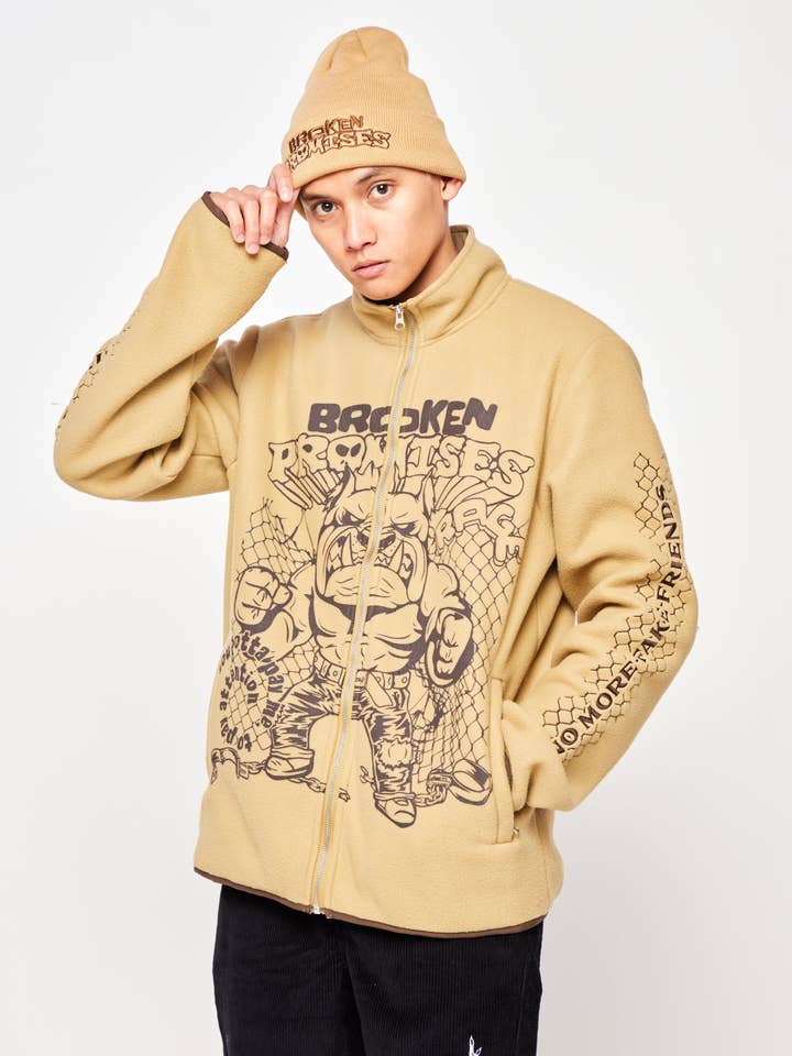 Pay Attention Sherpa Jacket for wholesale by Broken Promises Co.