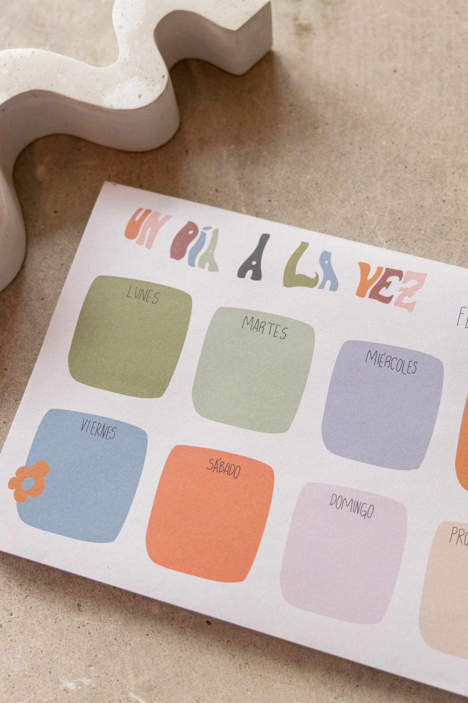 Jen Zeano Designs - Wholesale Notepad - Un Dia A La Vez Notepad1