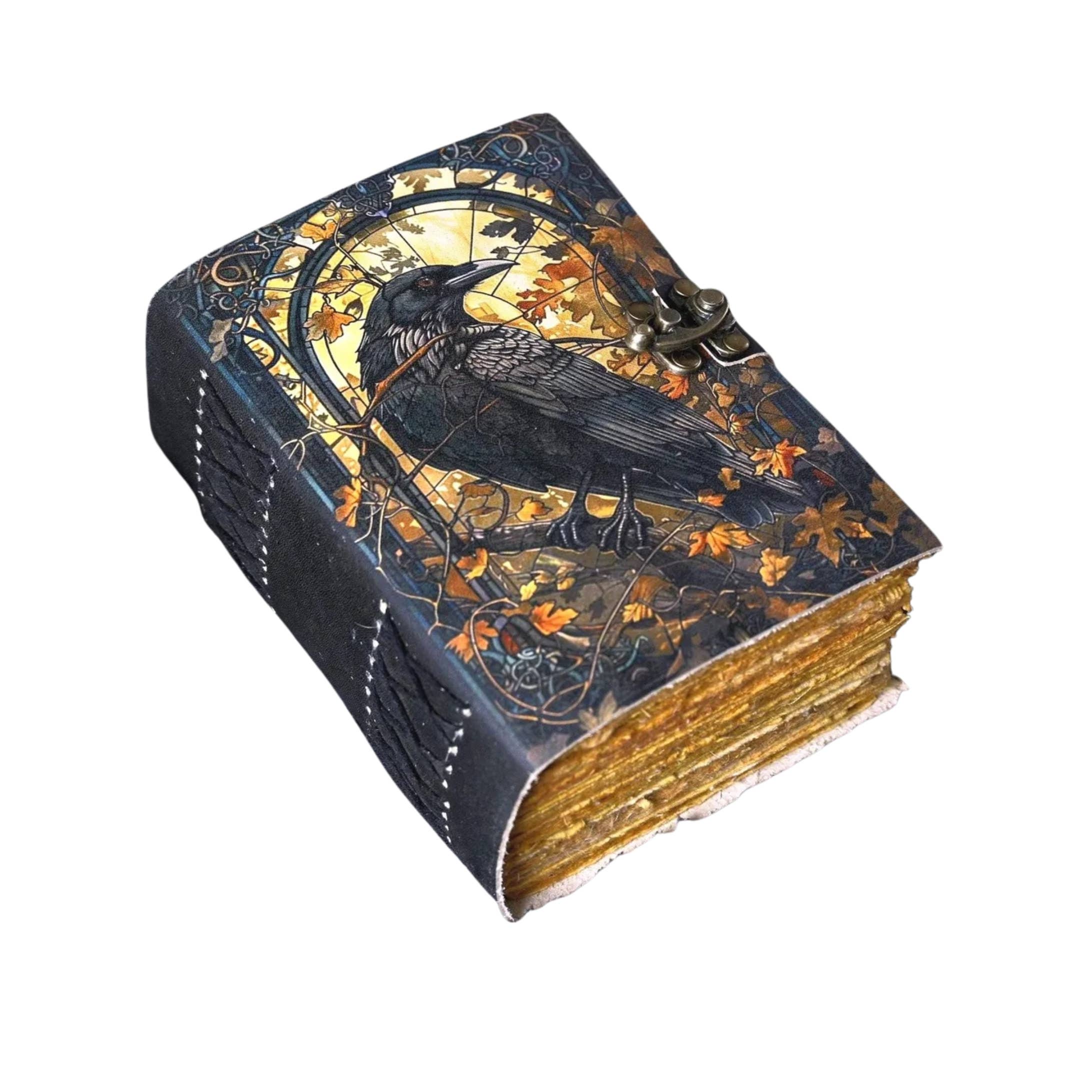 Billion Brothers - Wholesale Journal/Diary - Raven Leather Journal Gothic Grimoire Tarot Blank Journal3