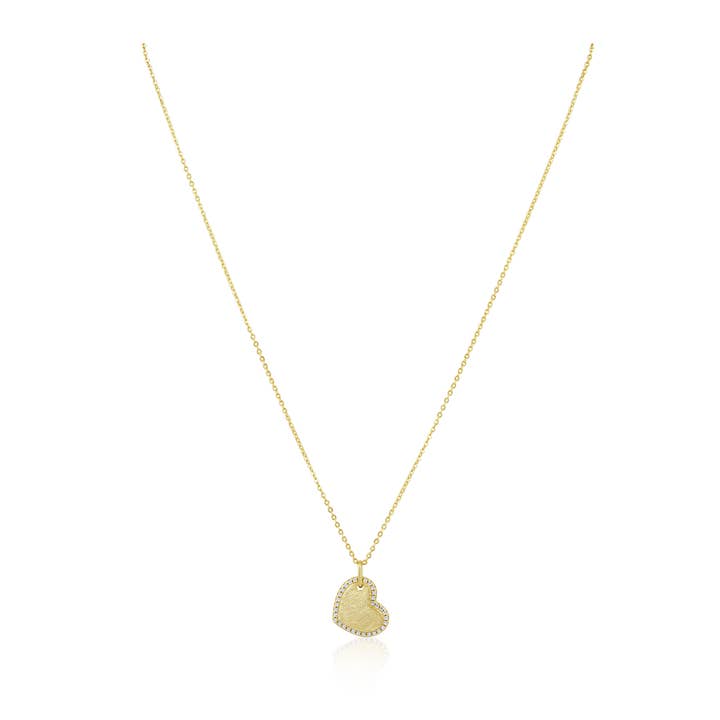 Sahira Jewelry Design - Wholesale Pendant/Charm Necklace - Megan CZ Heart Necklace