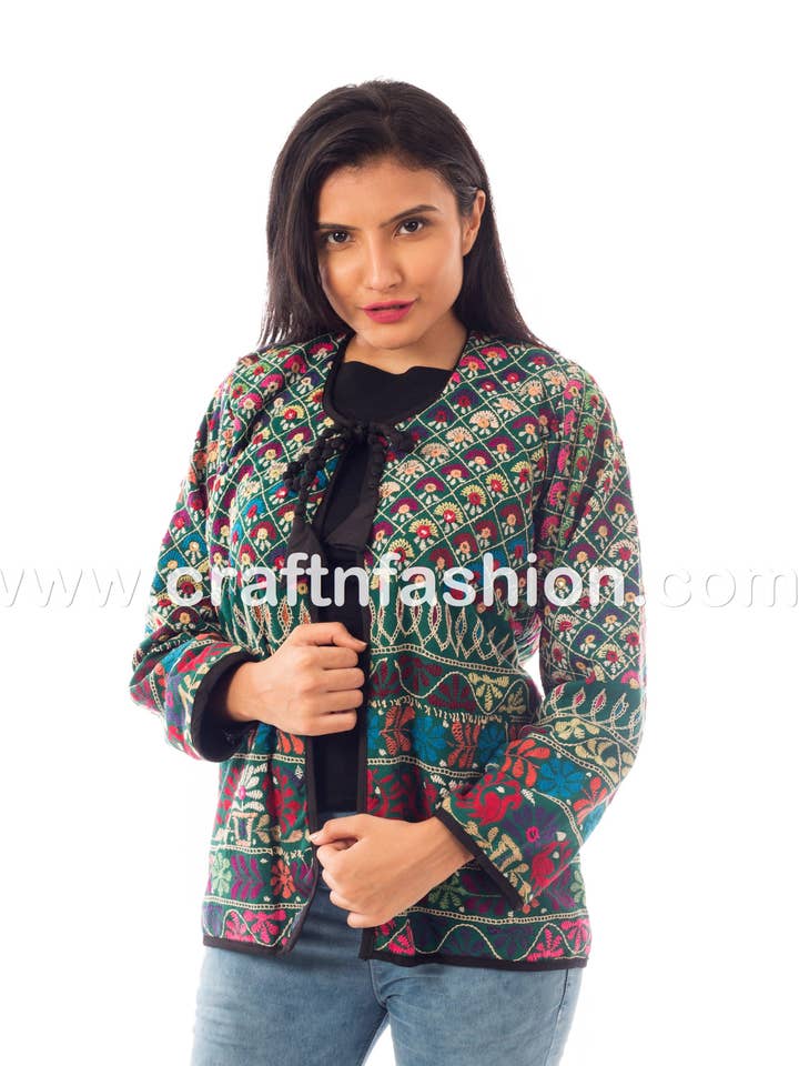 Giacche bohémien ricamate indiane-Giacca bomber Banjara per la vendita all'ingrosso da parte di Meghcraft