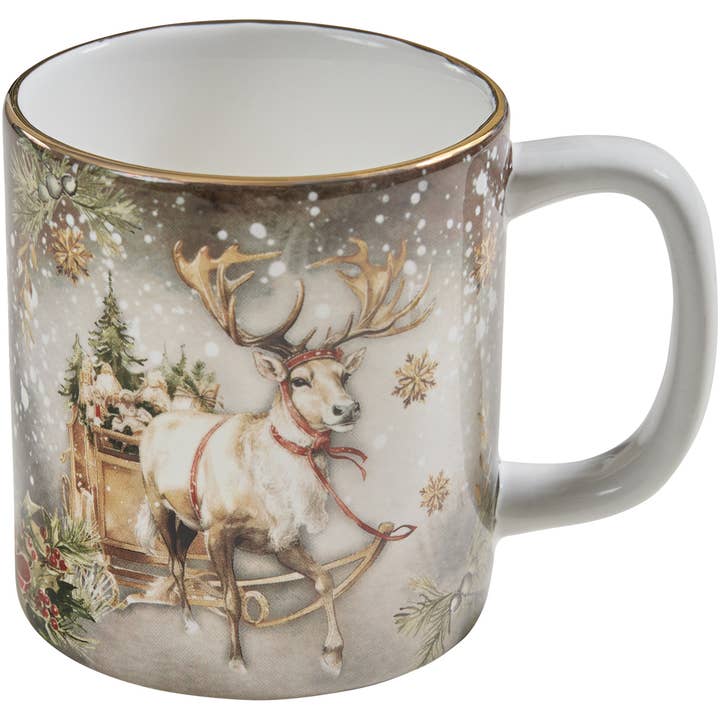 Snow Globe Reindeer Mug for wholesale by Park Designs