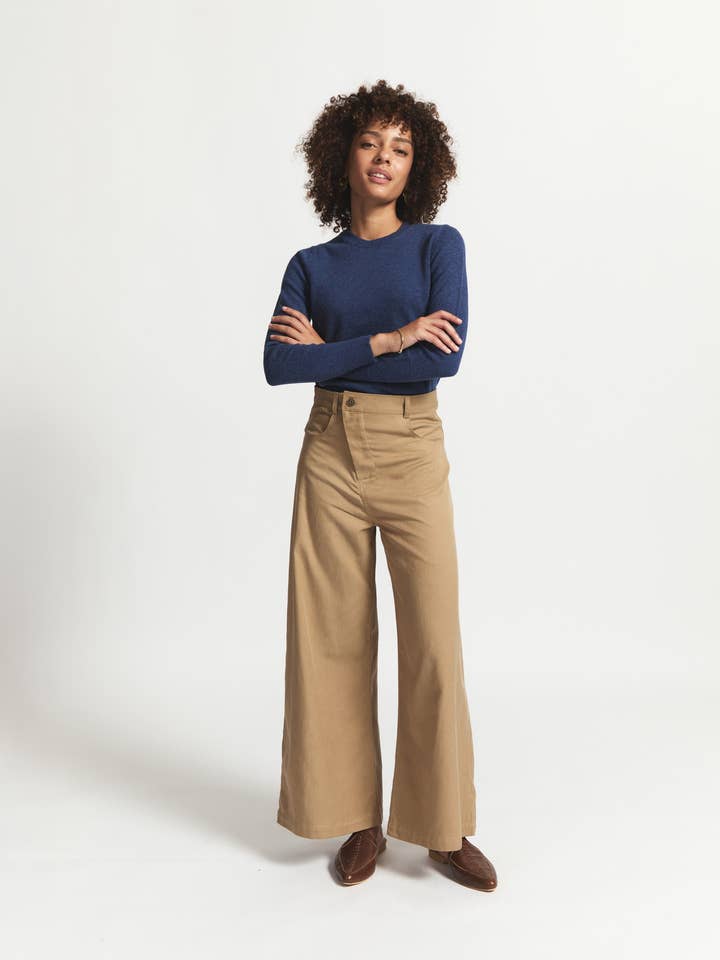 Kyoto | Fitted Trouser | Camel for wholesale by Sitting Pretty