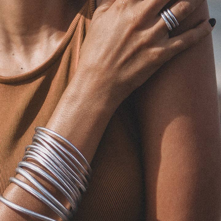 ShanShan - Wholesale Bangle Bracelet - Kumali Bracelet Mantra Silver