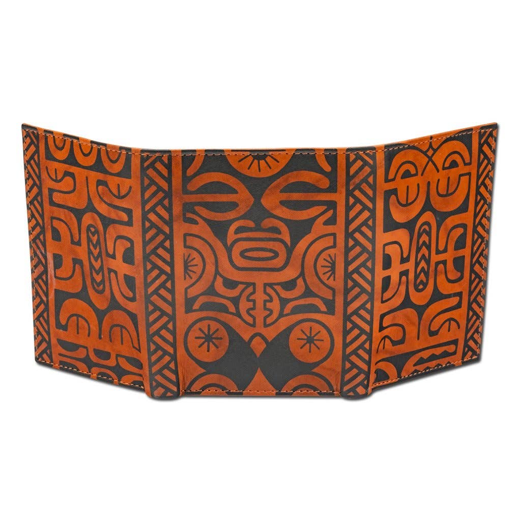 NA KOA - Wholesale Wallet - Men's - SALE French Polynesian tattoo trifold wallet - Art: "Te Atua" by Sulu'ape Pili Mo'o7