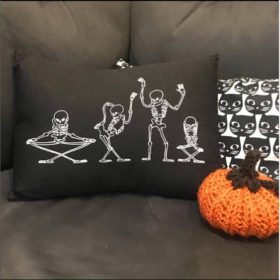 Silly Symphony Skeleton Throw Pillow for wholesale by Rosemary's Baby M.E.K.