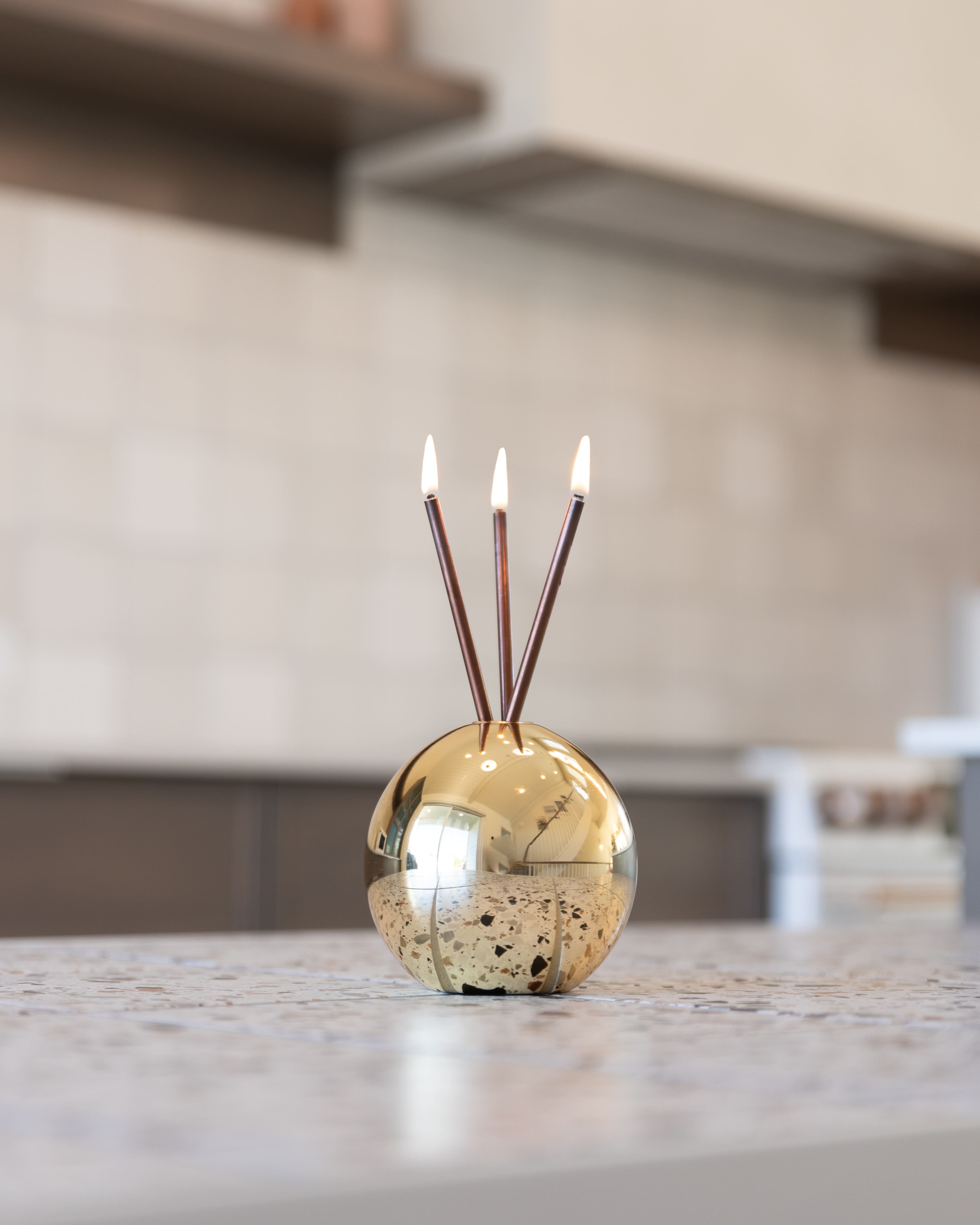 Everlasting Candle - Wholesale Vase - Neva Vase, Gold Metallic [Case of 6]8