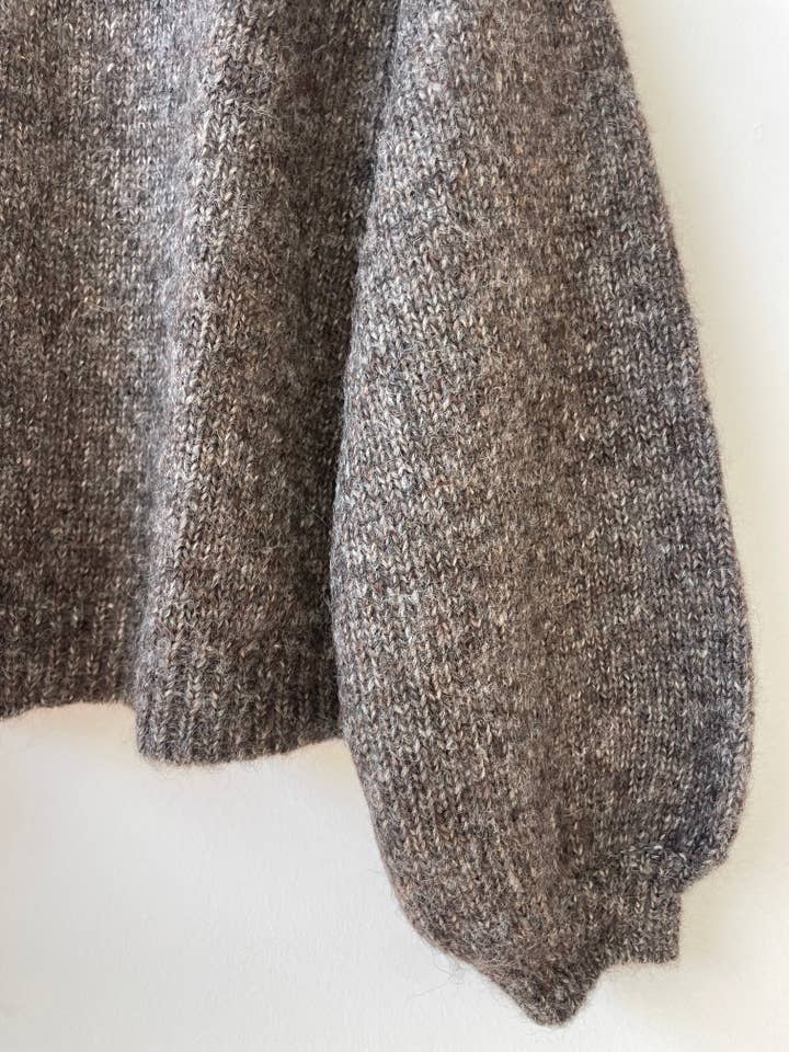 Happy French Gang - Wholesale Knit Sweater - Women's - Hand-loomed Iron Félix Sweater, Undyed Alpaca