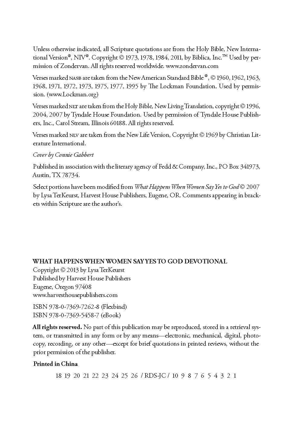 Harvest House Publishers Gift & Specialty Books - Wholesale Religion - What Happens When Women Say Yes to God Devotional2