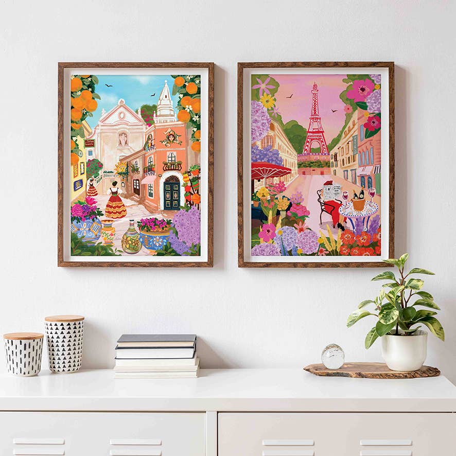 Diesel & Dutch - Wholesale Puzzle – Adult - Paris In Bloom 1000pc Wall Jigsaw Puzzle [3]3