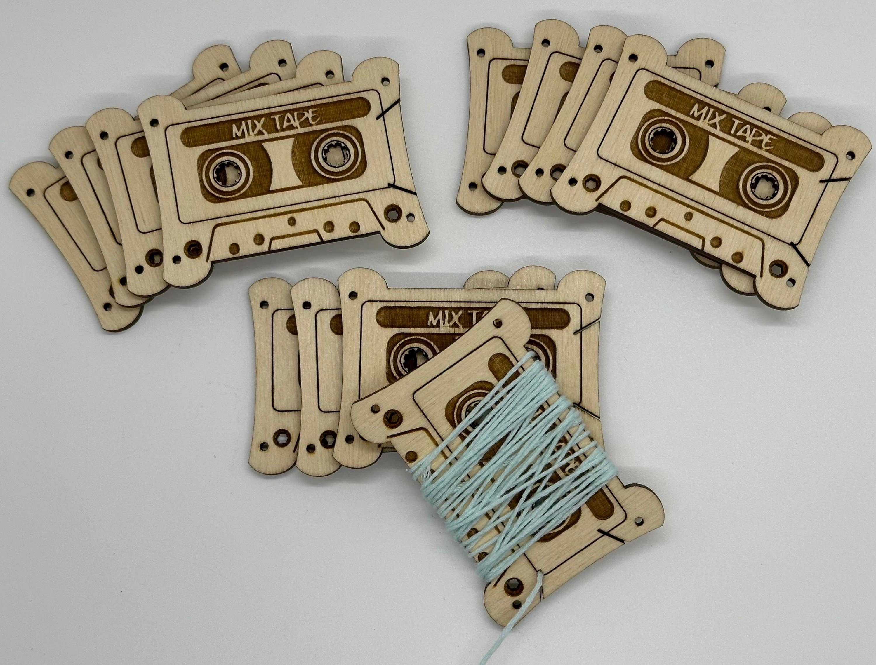 Velvet Guillotine - Wholesale Embroidery/Cross Stitch Supplies - Cassette Tape Style Embroidery Thread Organizer2