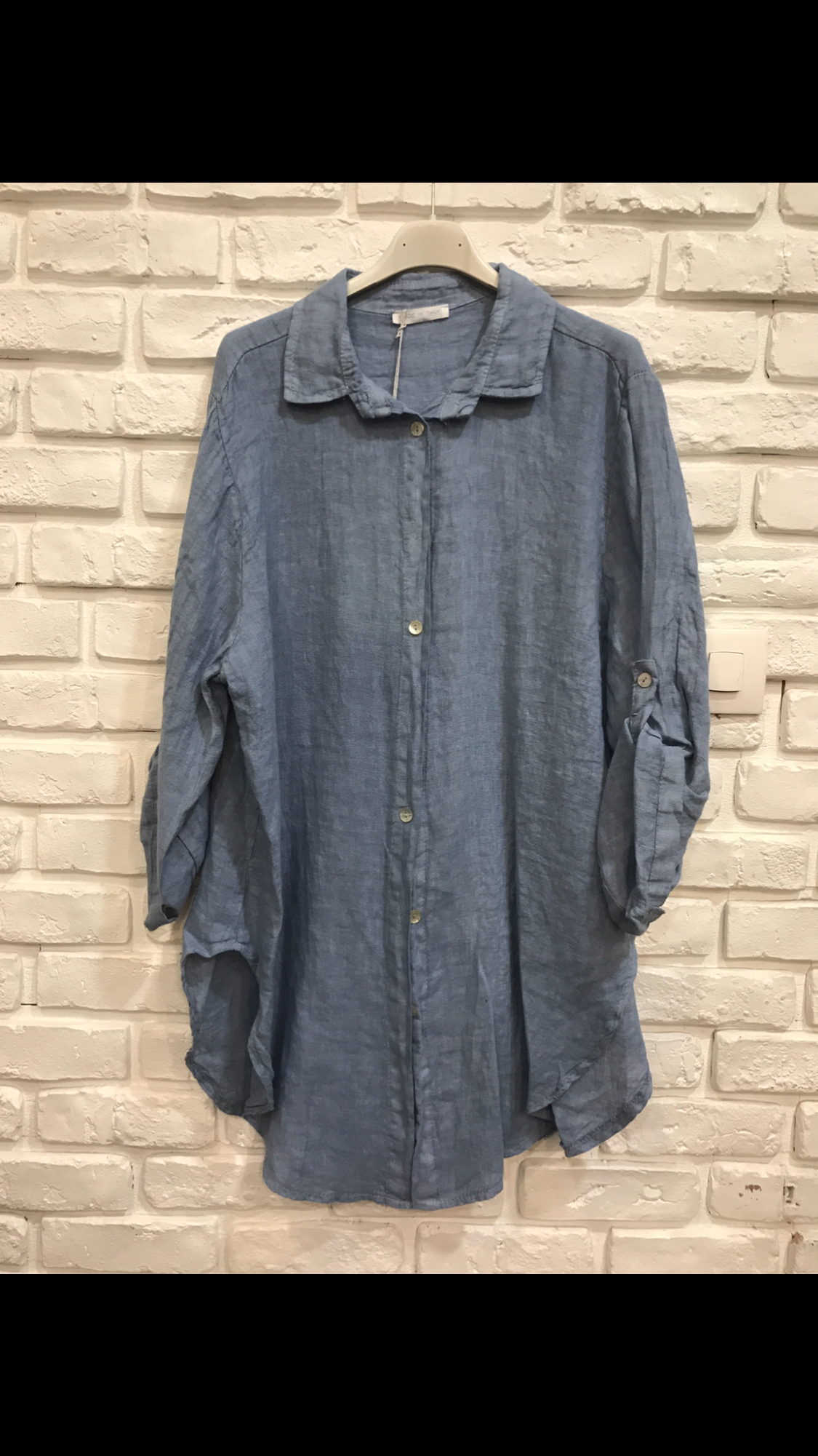 la maison des fibres naturelles - Wholesale Button Down Shirt - Women's - 100% linen shirt 62015923