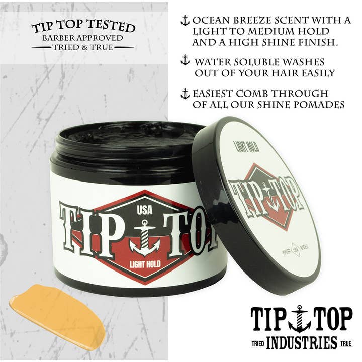Tip Top Industries - Wholesale Hair Pomade - Men's - Light Hold Pomade2