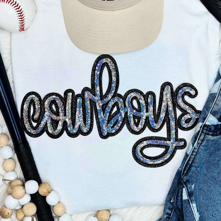 Trendy Transfers - Wholesale Patch - Cowboys Sequin Patch0