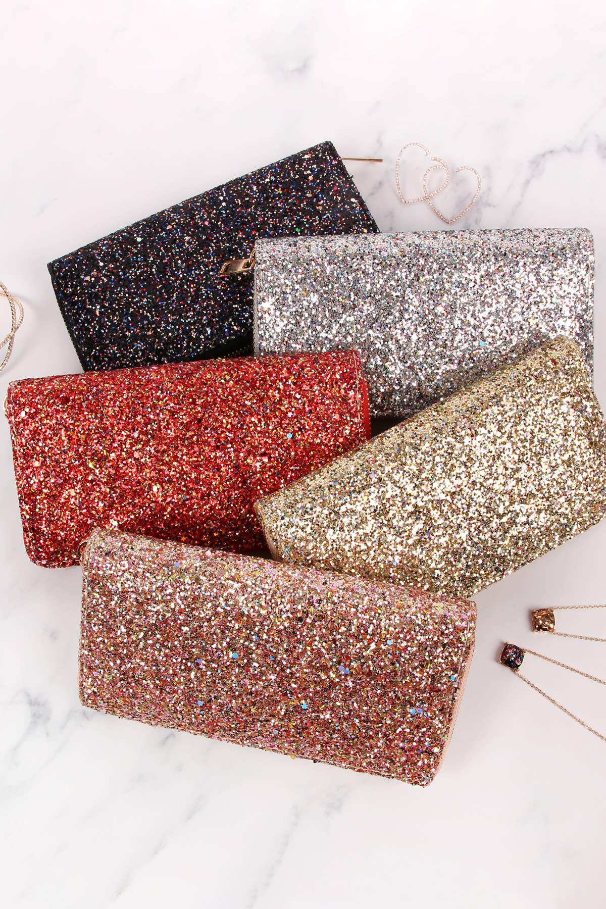 MYS Wholesale Inc - Wholesale Wallet - Women's - Women's Casual Glitters Zipper Wallet2