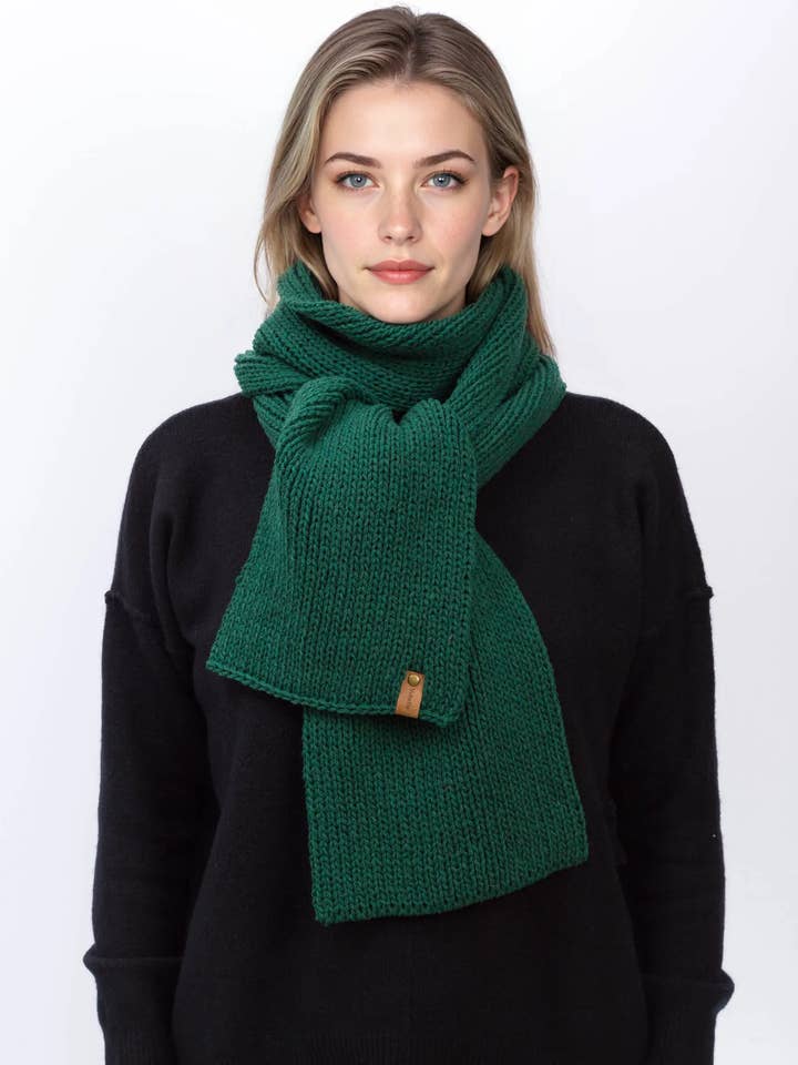 100% Merino Wool Unisex Womens Knit Scarf for wholesale by Vobelle