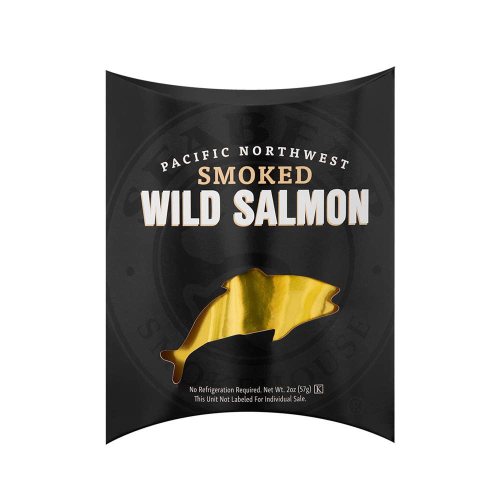 SeaBear Smokehouse - Wholesale Fish/Seafood - Double-Sided Smoked Salmon Pillow Pack 2oz