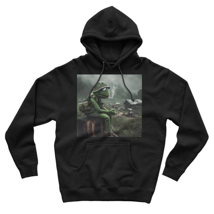 Hoodie "Kermitting War Crimes" pour la vente par Platoon Daddy LLC