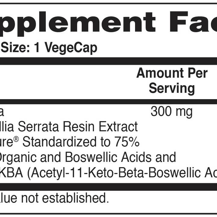 Health Thru Nutrition - Wholesale Oral Supplement/Vitamin - Boswellia Bospure® 300mg Vegan Certified Non-GMO 60 Vegecaps3