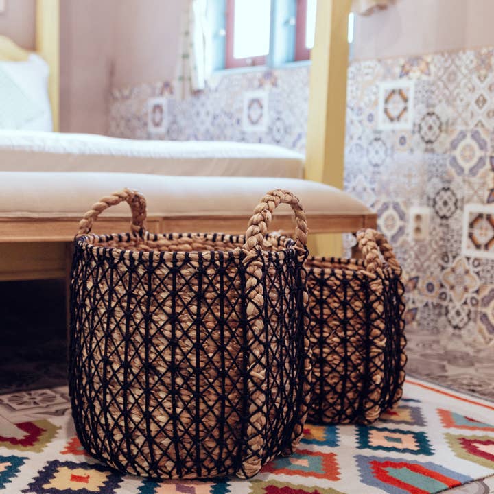 Vasketøjskurv PRAYA | Plantekurv | Rund opbevaringskurv for engroshandel hos Soeji