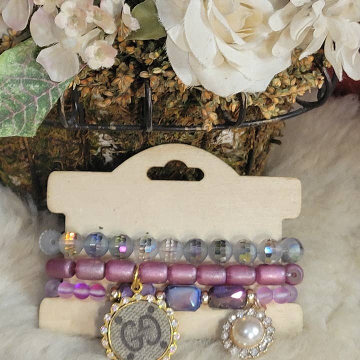 Upcycled Always & Forever accessories - Wholesale Jewelry Set - Upcycled small stacks - last ones available 16