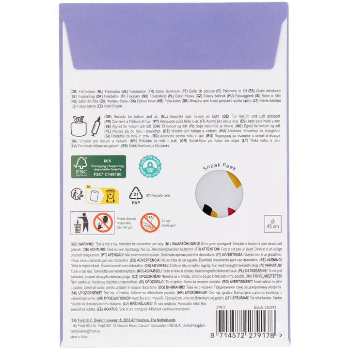 Folat BV - Wholesale Balloon - Foil Balloon - happy BIRTHDAY to you - 45 cm2