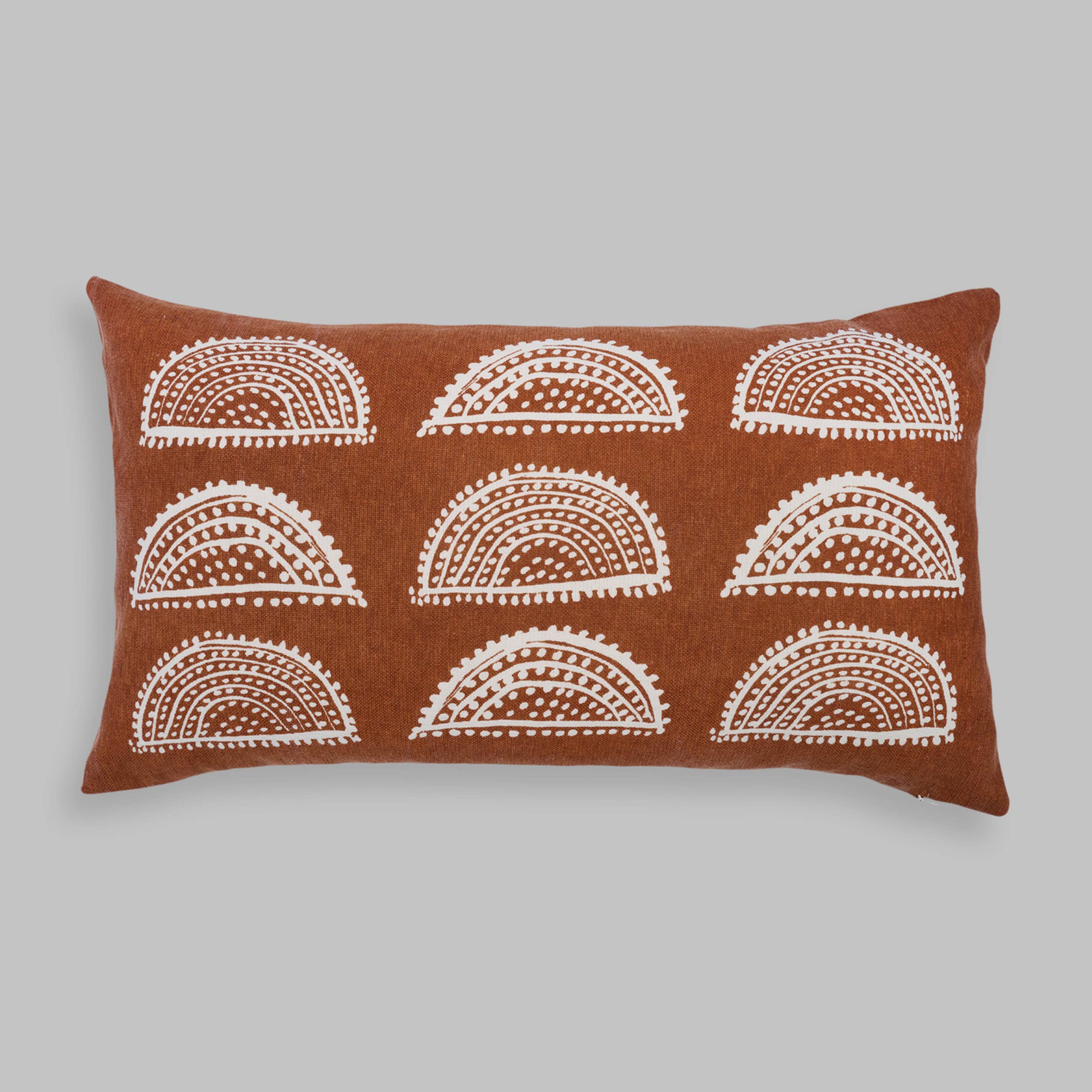 NAKI & SSAM INC. - Wholesale Throw Pillow Cover - Meraki Collection 24in.x14in. Gond Art-Inspired Sunburst3