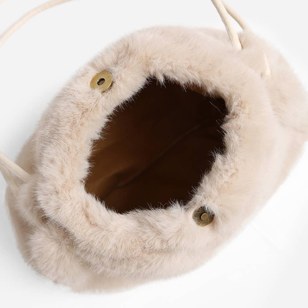 Sensibling Corp. - Vendita all'ingrosso Tracolla - Donna - Borsa a Mano / a Spalla in Finta Pelliccia Solida Mini1