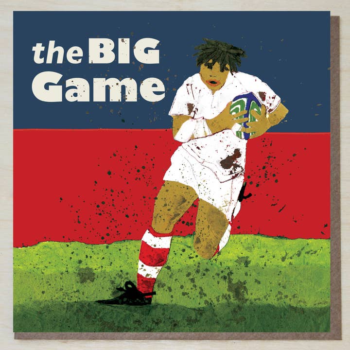 'The Big Game' Rugby Card for wholesale by Windsock Press