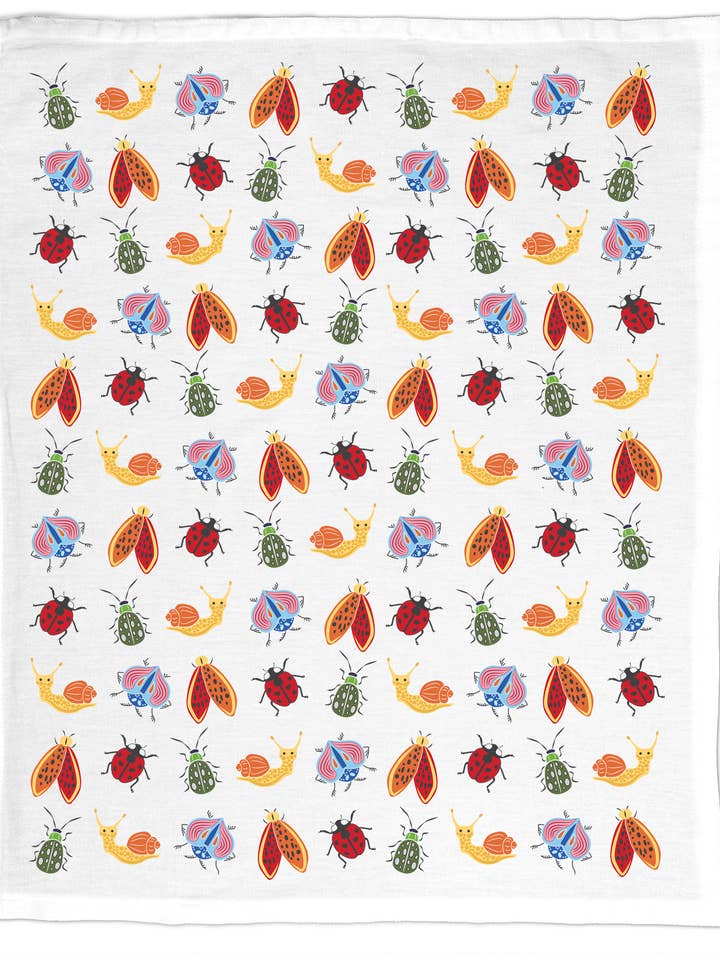 Bugs, theedoek van biologisch katoen voor wholesale door Coast & Cotton