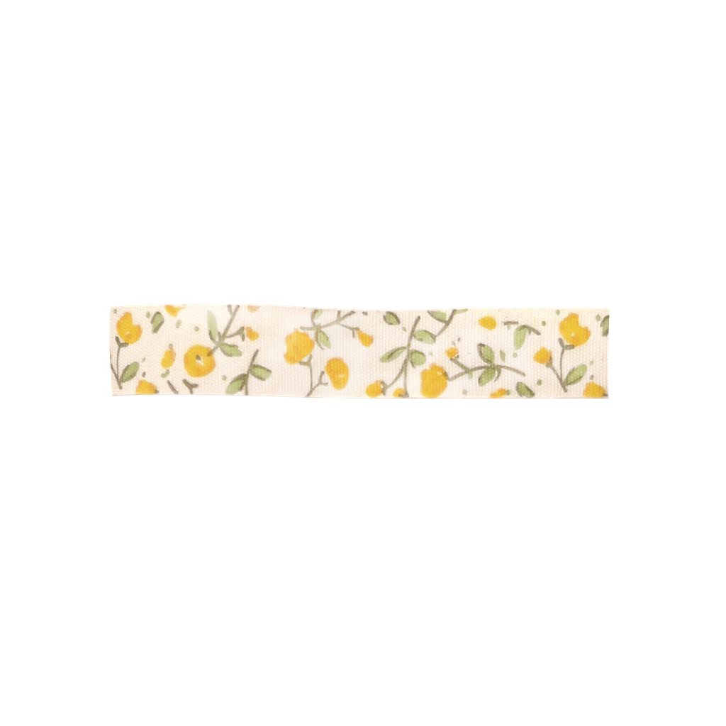 RicebyRice - Wholesale Ribbon - Gift Wrapping - Cotton Ribbon | Off White Flower print1