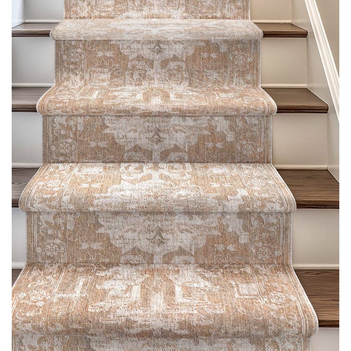 Custom Size Hall Stair Runner Serenity Beige Choose Length for wholesale by Well Woven