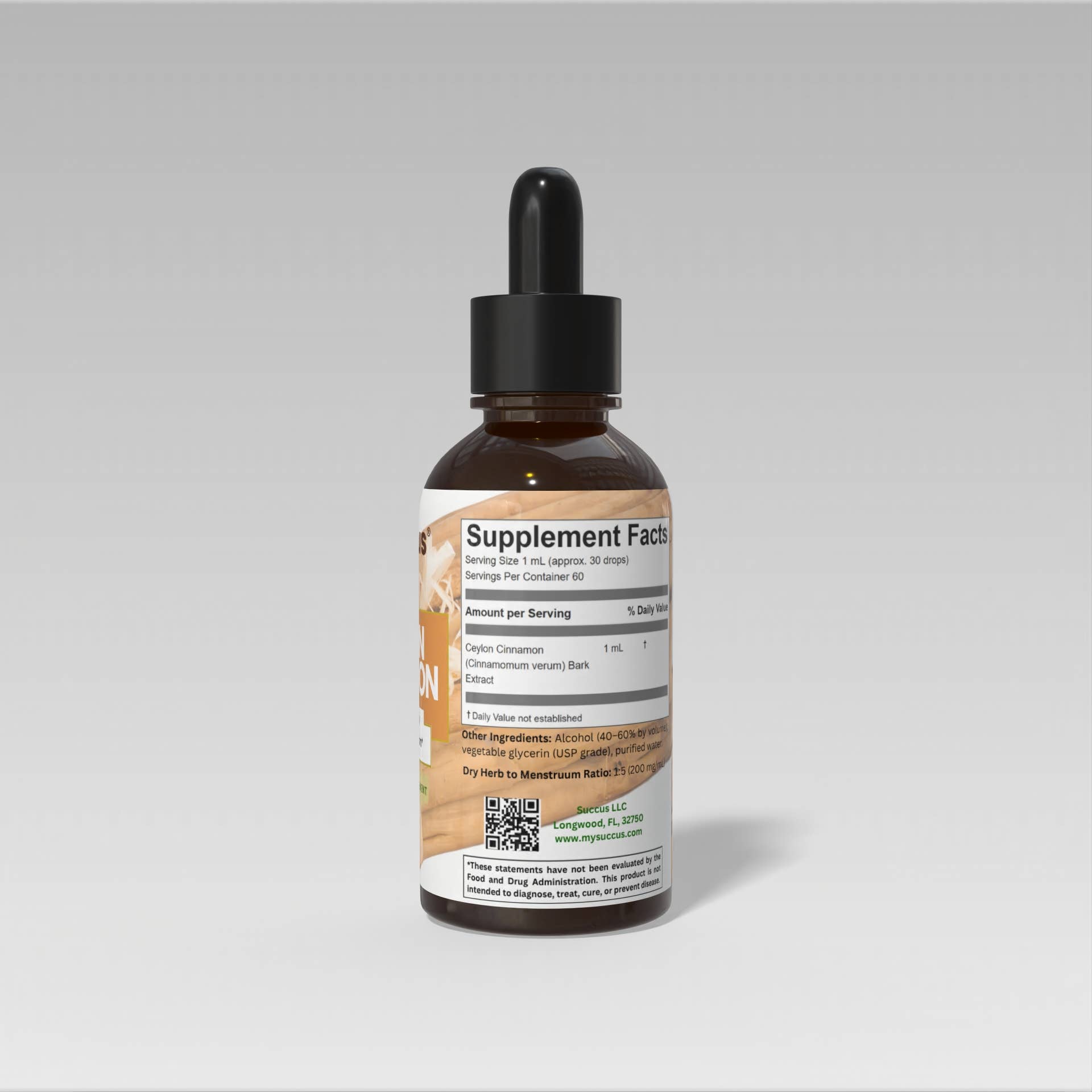 Succus - Wholesale Tincture - Ceylon Cinnamon Tincture - Bark Herbal Extract1