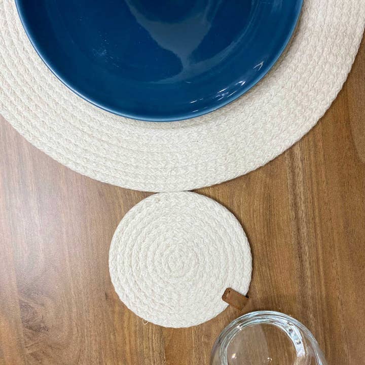 Kayrana – wholesale Placemat – Wicker Handmade Rope Placemats, Straw Coasters, Boho Style5