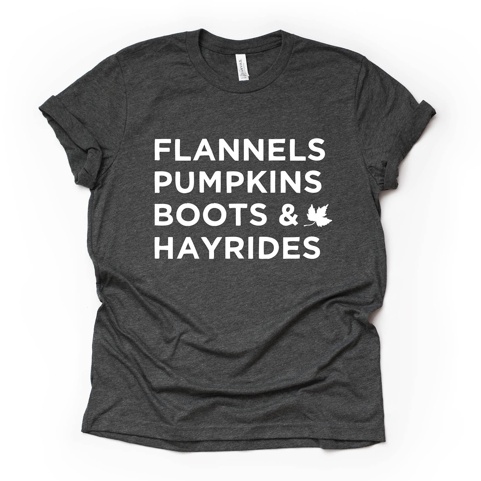 Zoe Creative Co - Vendita all'ingrosso Maglietta serigrafata - Donna - Flannels Pumpkins Boots Hayrides T-Shirt Autunno Camicia Ottobre16