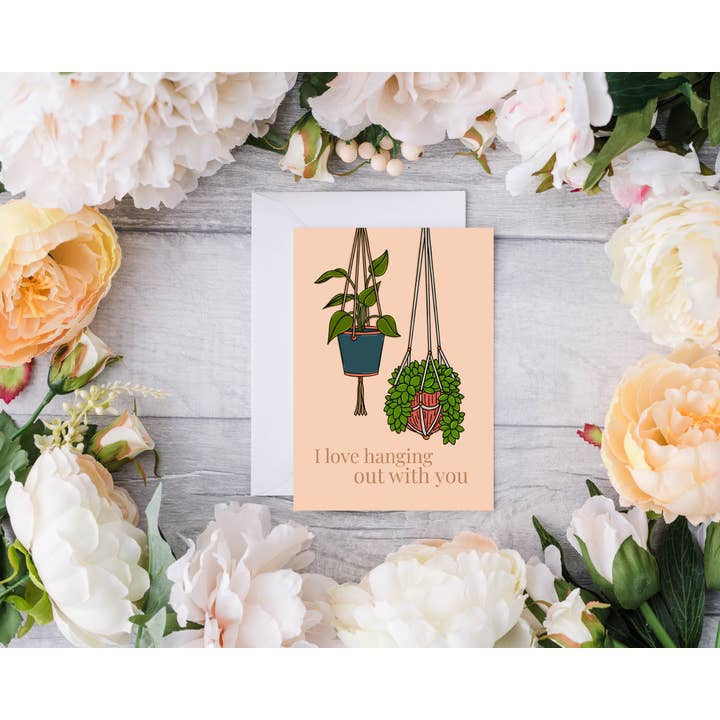 Met jou rondhangen || Wenskaart voor wholesale door Devine Design Co