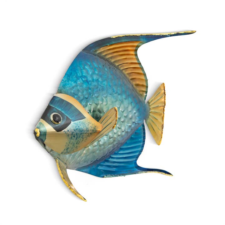 T.I. Design - Wholesale Sculpture - Queen Angelfish Sgl Blue