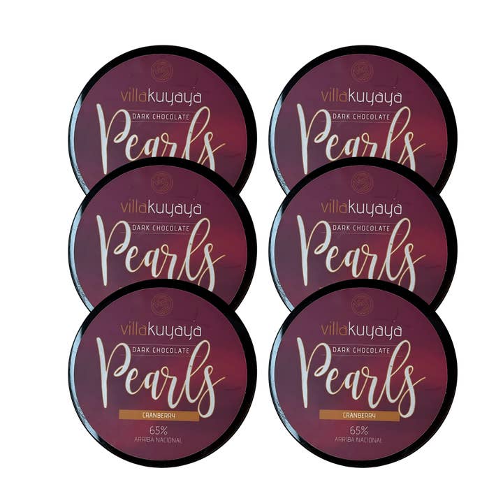 Villakuyaya Premium Dark Chocolate - Wholesale Chocolate Covered Sweets - Villakuyaya 65% Dark Chocolate Pearls CRANBERRY2