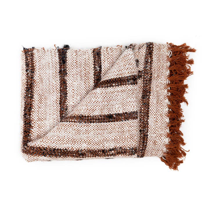 Bazar Bizar Living - Wholesale Throw Blanket - The s'il vous Plaid - Bohemian White